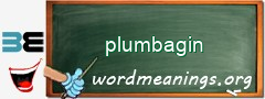 WordMeaning blackboard for plumbagin